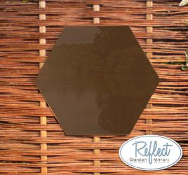 Reflect™ Gartenspiegel aus Acryl, 40cm, bronzefarben