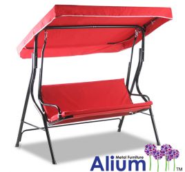 Alium™ 3-Sitzer Hollywoodschaukel mit Dach in Rot