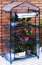 GardenKraft Mini-Gewächshaus mit 3 Regalböden