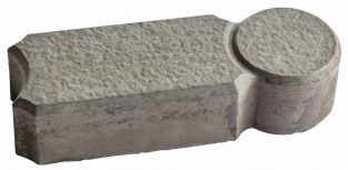 10er-Set Rasenkante aus Stein, 250cm x 5,5cm