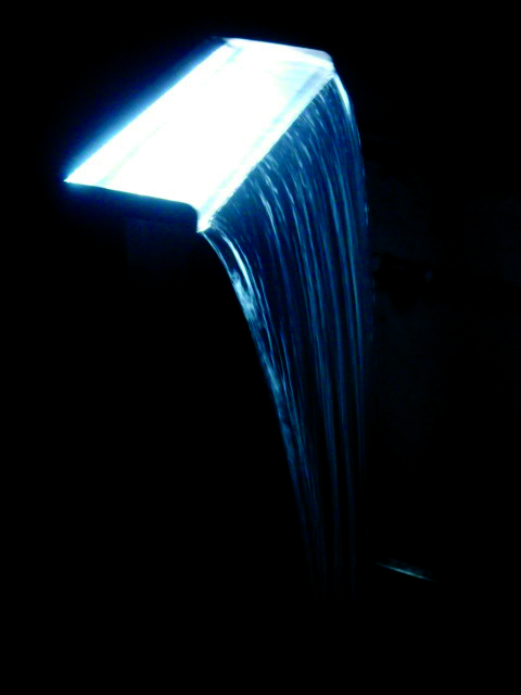 LED-Beleuchtungsset für Wasserfallklingen in Blau, Länge 90cm