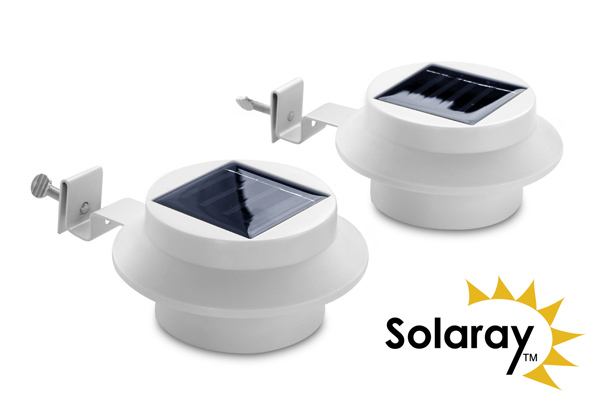 Solaray™ Solar-Leuchten für Dachrinnen, 2er-Set