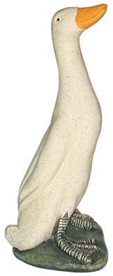 Mittelgroße Laufende Ente Steinfigur