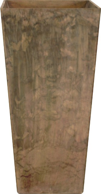 Kunststein-Vase Ella, Taupe, 49cm x 26cm x 26cm
