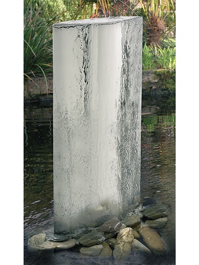 100cm Ovale Wasserwand aus Edelstahl