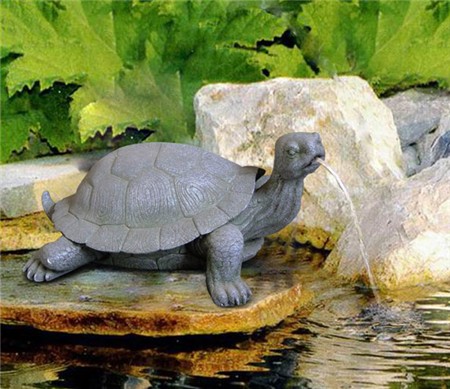 Galapagos Schildkröte, Kunstharz-Brunnen