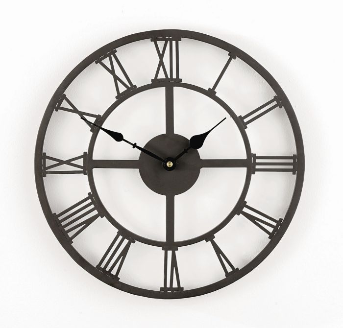 Uhr mit Römischen Ziffern - 34cm