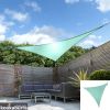 Kookaburra® 3,0m Dreieck Türkis Gewebtes Sonnensegel (Wasserfest)