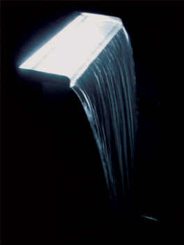 60cm LED-Beleuchtungsset für Wasserfallklingen in Weiß