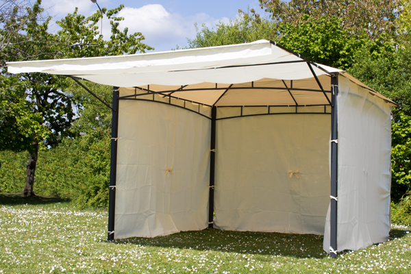 Side Walls for 3m x 3m Clevedon Ivory Gazebo with Awning