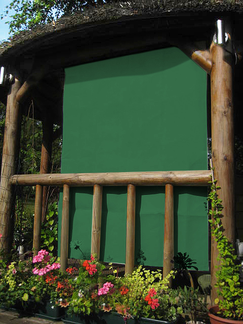 Rechteckiges Senkrecht-Sonnensegel inkl. Befestigungsset, 160cm  x 125cm - Grün