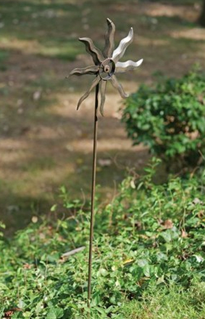 89cm Windrad / Windspiel mit Bronze-Optik, Garten