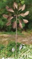 183cm Windrad / Windspiel "Bronze Leaf", Garten