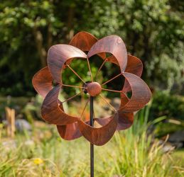 Moulin à vent Nymph Fleur Effet Bronze Diam 40cm par Primrose™
