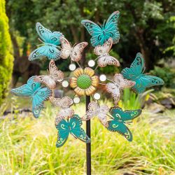 180cm Windrad / Windspiel "Schmetterlinge", Garten, Primrose™