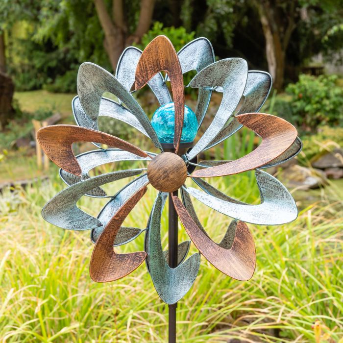 145cm Windrad / Windspiel "Bluebird" mit Solarleuchte, Garten,  Primrose™