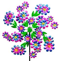 73cm Windrad / Windspiel "Arley" mit Blumen, Garten, Primrose™