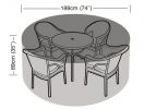 Schutzhülle für runde Sitzgruppe, 89cm x 188cm, Standard, dunkelgrün