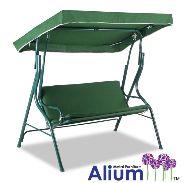 Alium™ 3-Sitzer Hollywoodschaukel mit Dach in Grün