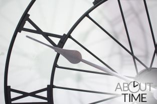 Gartenuhr "Wheel", schwarz, 50cm-About Time™