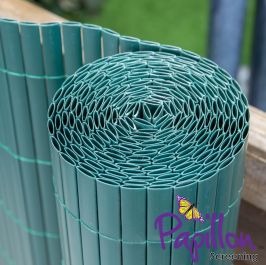 Sichtschutzmatte aus Kunststoff, Bambus, 100cm x 400cm, grün, Papillon™