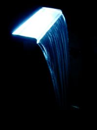 LED-Beleuchtungsset für Wasserfallklingen in Blau, Länge 150cm