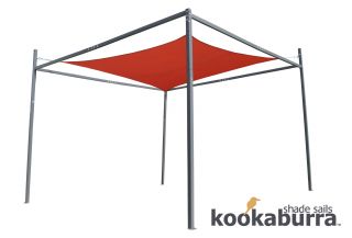 Kookaburra™ Sonnensegel-Rahmen - H 2,7 m, B 3,5 m x T 3,5 m