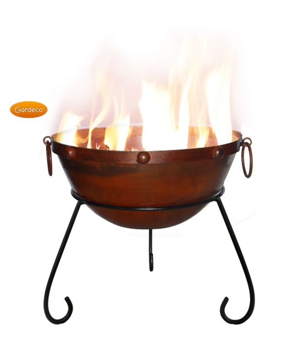 Rustikale Feuerschale "Theydon" aus Stahl - 40cm