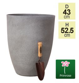 Blumenkübel aus Polystone, 53cm x 43cm, grau, Primrose™
