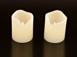 LED-Kerzen aus Echtwachs, 2er-Set