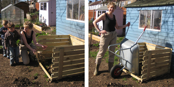 Komposter aus Holz mit Abnehmbaren Holzlatten Holzkomposter 897 Liter Garten 