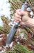 180mm Hori Hori Pflanzmesser / Gartenmesser aus C-Stahl mit Messerscheide aus Leder
