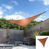 Kookaburra® 5,0m Dreieck Terrakotta Atmungsaktives Sonnensegel (Strickgewebe)