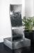 130cm Gewellte Edelstahl-Wasserwand mit Edelstahlreservoir, Ambienté™