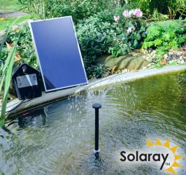 300 L./Std. Solarpumpen-Set mit Batteriespeicher und LED´s, Solaray™
