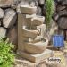 72cm Solar-Kaskadenbrunnen "Kendal" mit LED-Beleuchtung, Solaray™