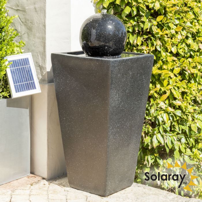 24cm Solar-Kugelbrunnen "Manila" mit LED-Beleuchtung, Solaray™