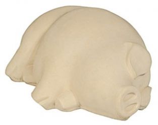 Schlafendes Schwein Steinfigur