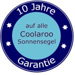 10 Jahre Garantie auf alle Coolaroo Sonnensegel