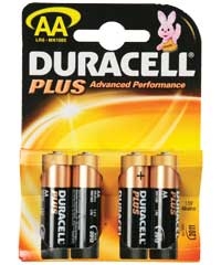 4er-Packung AA-Batterien, Duracell