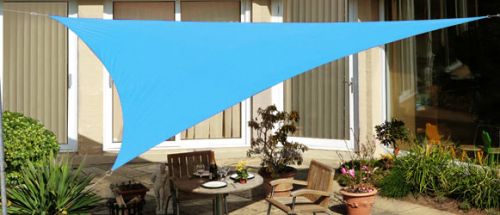 Kookaburra® 3,6m Dreieck Azurblau Gewebtes Sonnensegel (Wasserfest)