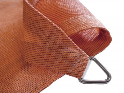 Kookaburra® 4,0m x 3,0m Rechteck Terrakotta Atmungsaktives Sonnensegel (Strickgewebe)