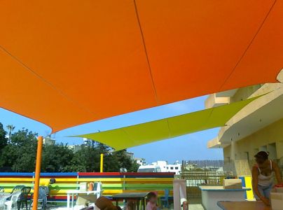Kookaburra® 3,6m Quadrat Orange Gewebtes Sonnensegel (Wasserfest)