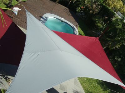 Kookaburra® 5,0m Dreieck Anthrazit Gewebtes Sonnensegel (Wasserfest)