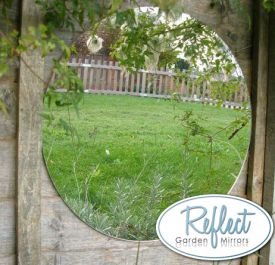 Reflect™ Runder Gartenspiegel aus Acryl, 40cm