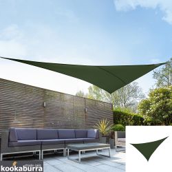 Kookaburra® 4,2m x 4,2m x 6,0m Rechtwinkliges Dreieck, wasserabweisend 140 g/m², Grün
