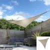 Kookaburra® 3,6m Dreieck Hellbraun Gewebtes Sonnensegel (Wasserfest)