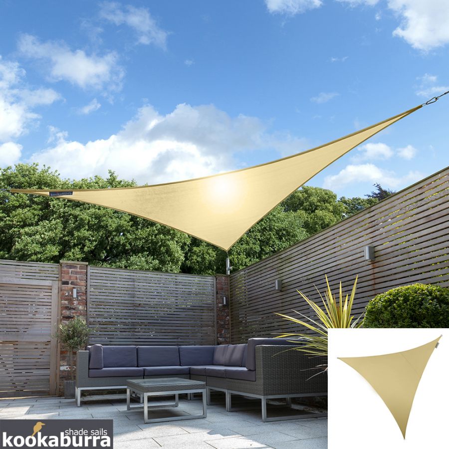 Kookaburra® 3,6m Dreieck, wasserabweisend 140 g/m², Sandfarben