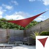 Kookaburra® 3,6m Dreieck Weinrot Gewebtes Sonnensegel (Wasserfest)
