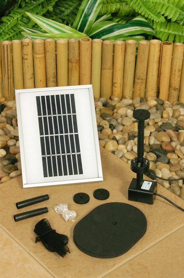 200 L./Std. Solarpumpen-Set mit Batteriespeicher und LED´s, Solaray™